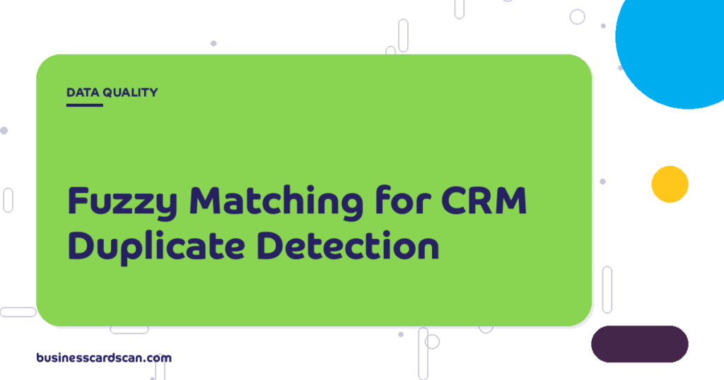 Fuzzy matching algorithm detecting duplicate contacts despite name variations