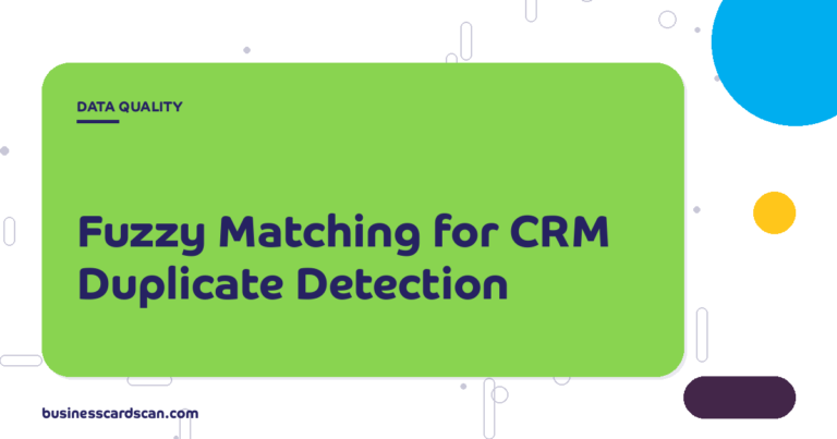 Fuzzy matching algorithm detecting duplicate contacts despite name variations