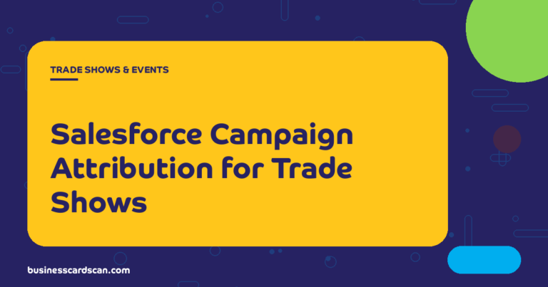 Salesforce Campaign dashboard showing trade show leads
